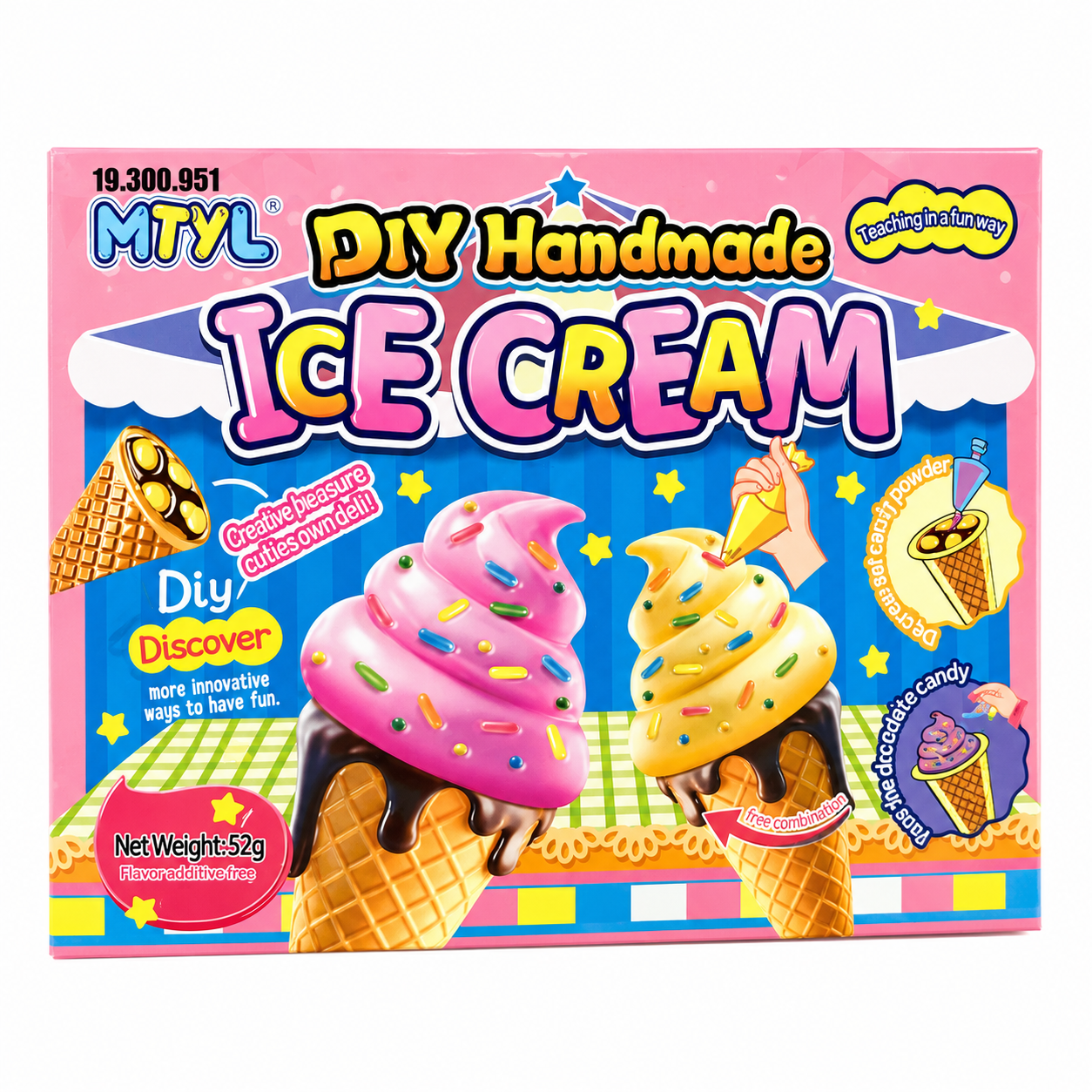 Kit DIY Handmade Ice Cream – Set Creativ pentru Realizarea Înghețatei | 52 g
