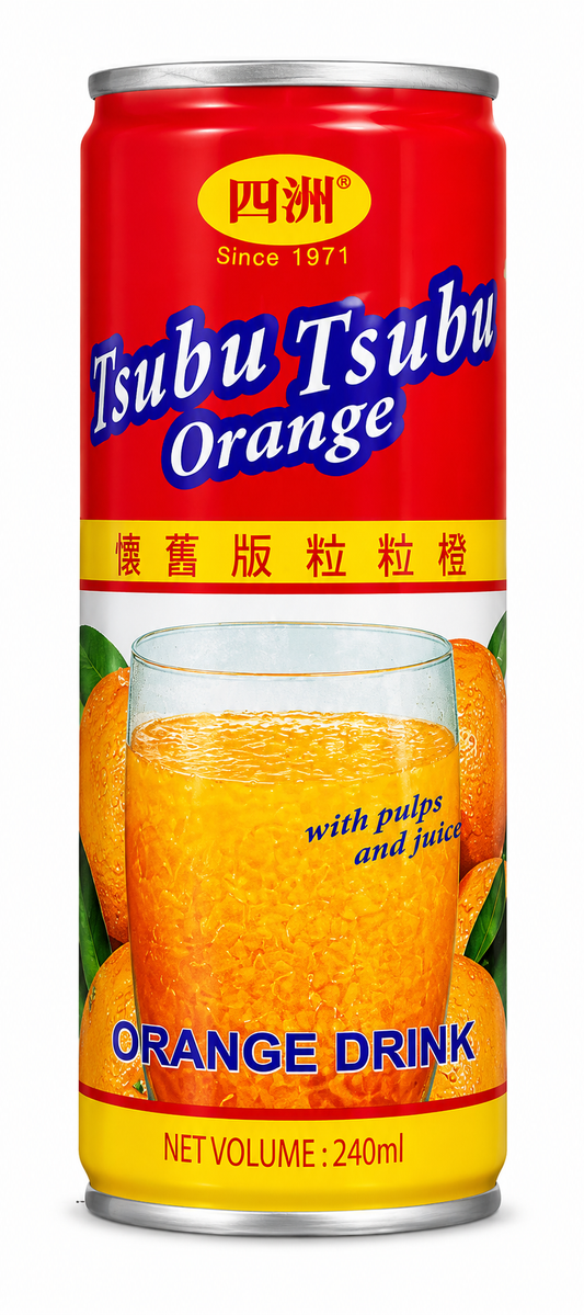 Tsubu Tsubu Orange Drink cu Pulpă de Portocală – 240 ml