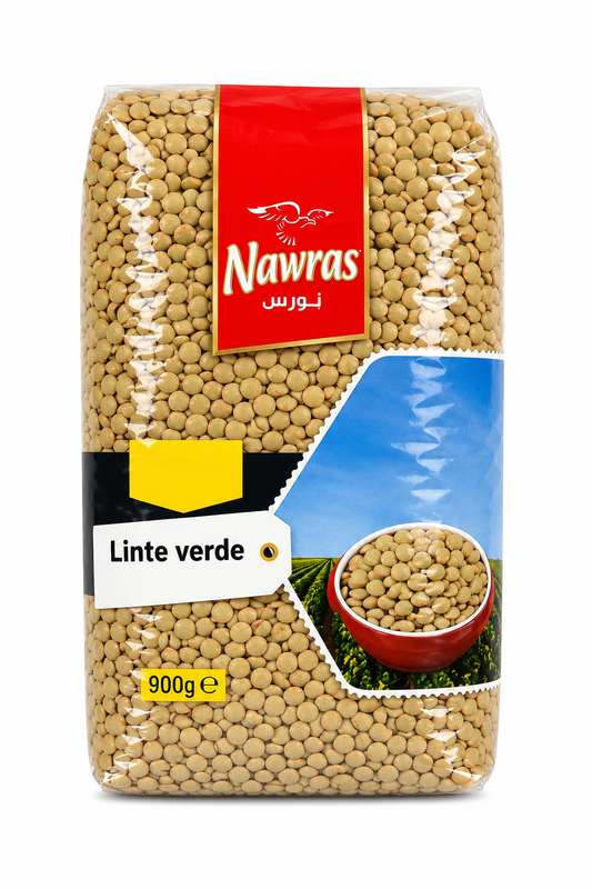 Linte Verde Nawras 900g – Linte Verde Uscată pentru Supe, Tocănițe și Garnituri