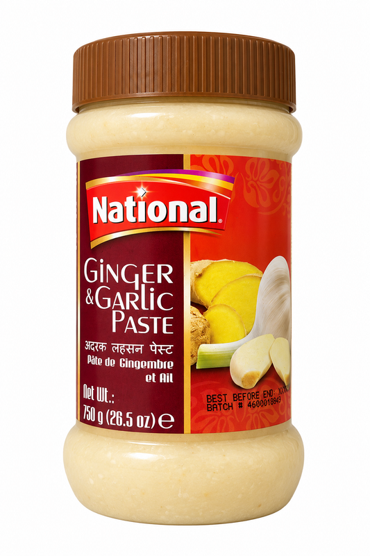 National Ginger & Garlic Paste – Pastă de Ghimbir și Usturoi, 750 g