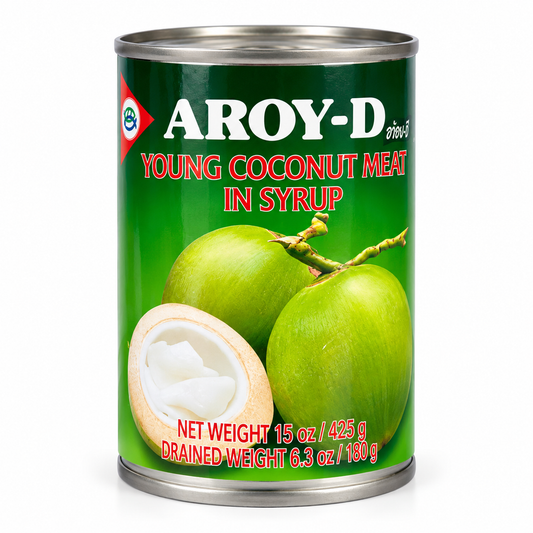 Aroy-D Pulpă de Cocos Tânăr în Sirop – 425 g