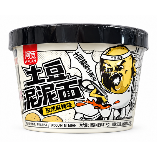 A'Kuan Tu Dou Ni Ni Mian Mala 115 g – tăiței instant chinezești