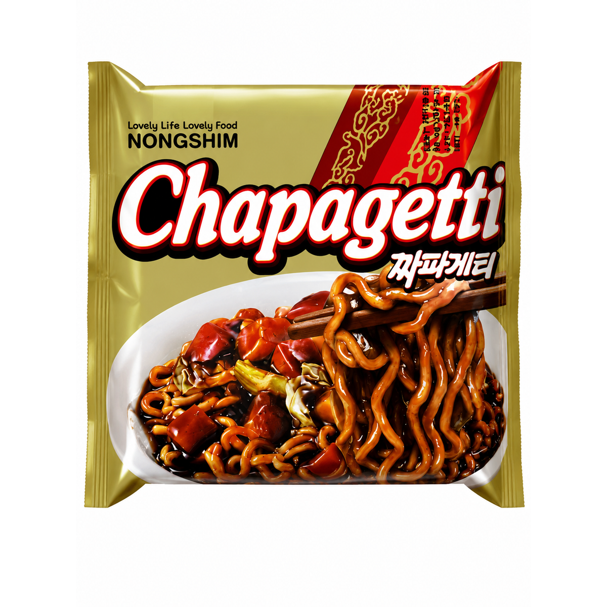 Nongshim Chapagetti – Tăiței Instant cu Sos Jjajang, Stil Coreean