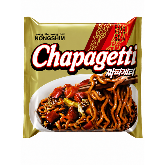 Nongshim Chapagetti – Tăiței Instant cu Sos Jjajang, Stil Coreean