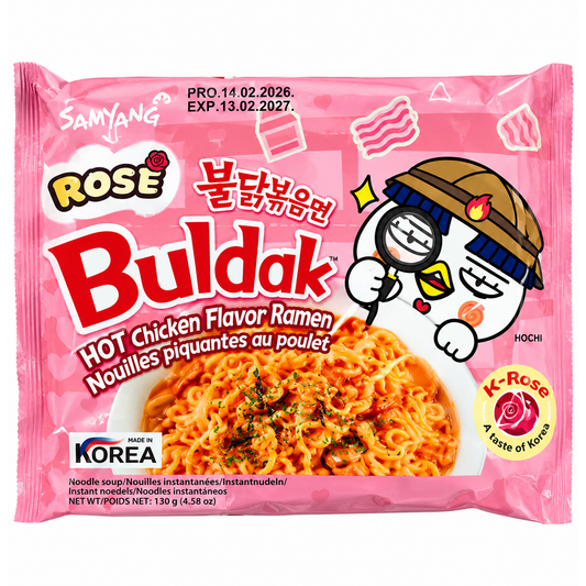 Samyang Buldak Rosé – Ramen Coreean Picant și Cremos 130g