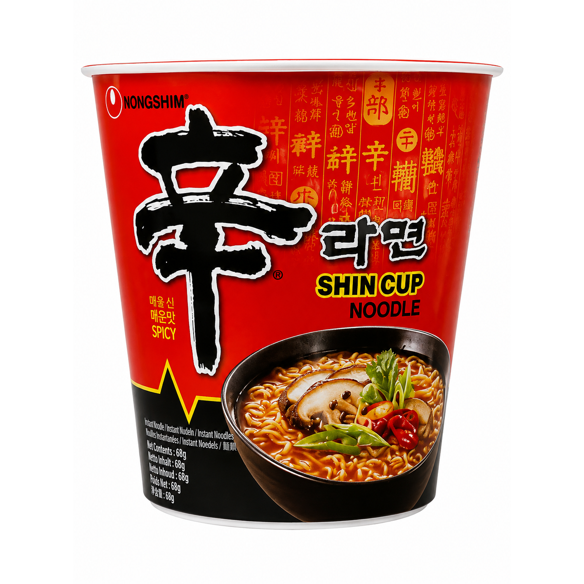 Nongshim Shin Cup Noodle – Ramen Coreean Picant 68g