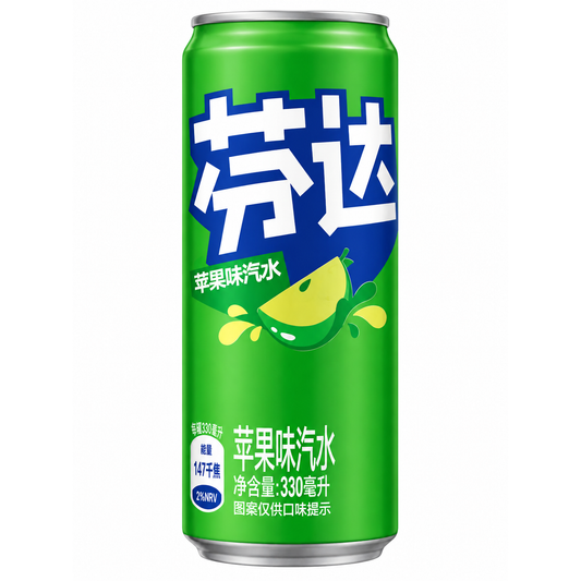 Fanta Măr Verde – Băutură Carbogazoasă cu Aromă de Măr 330 ml