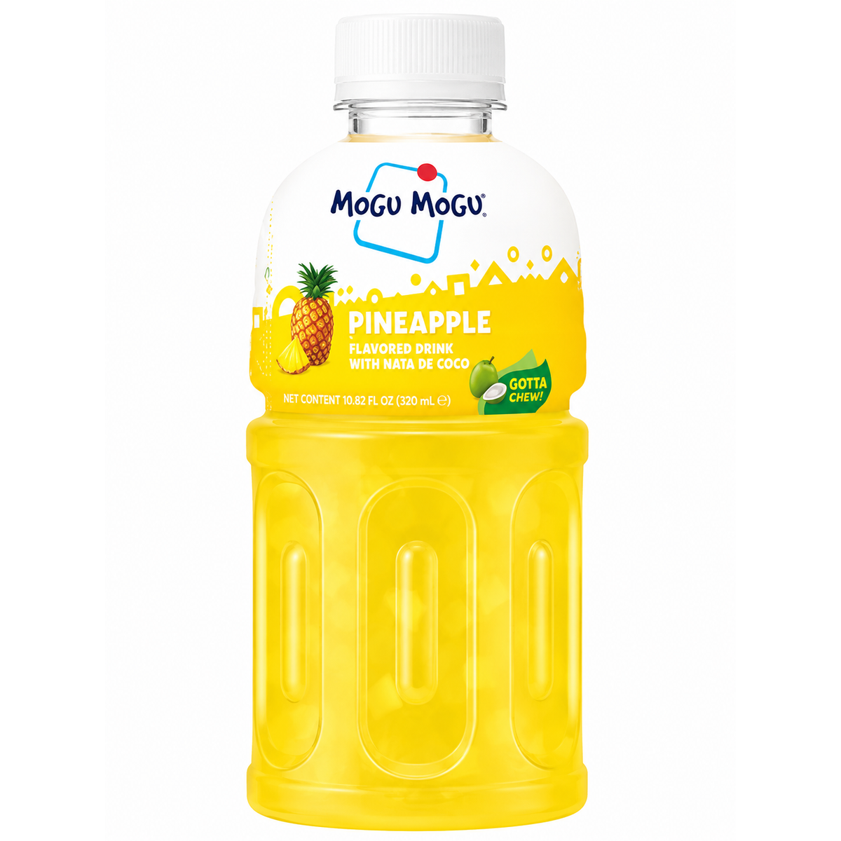Mogu Mogu Pineapple – Băutură cu Ananas și Nata de Coco 320 ml