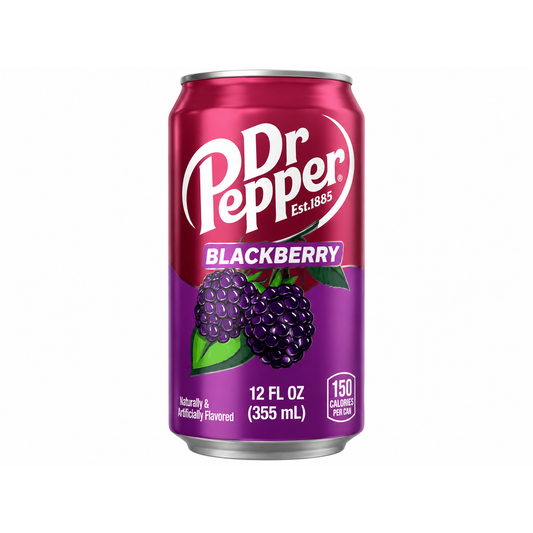 Dr Pepper Blackberry – Băutură Carbogazoasă cu Aromă de Mure 355 ml