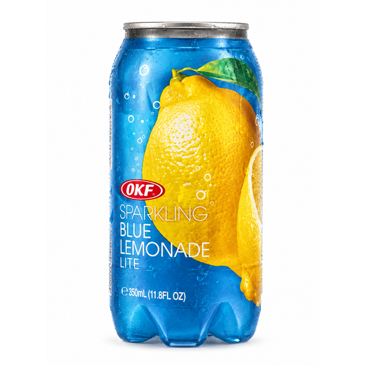 OKF Sparkling Blue Lemonade Lite – Băutură Carbogazoasă cu Lămâie 350 ml