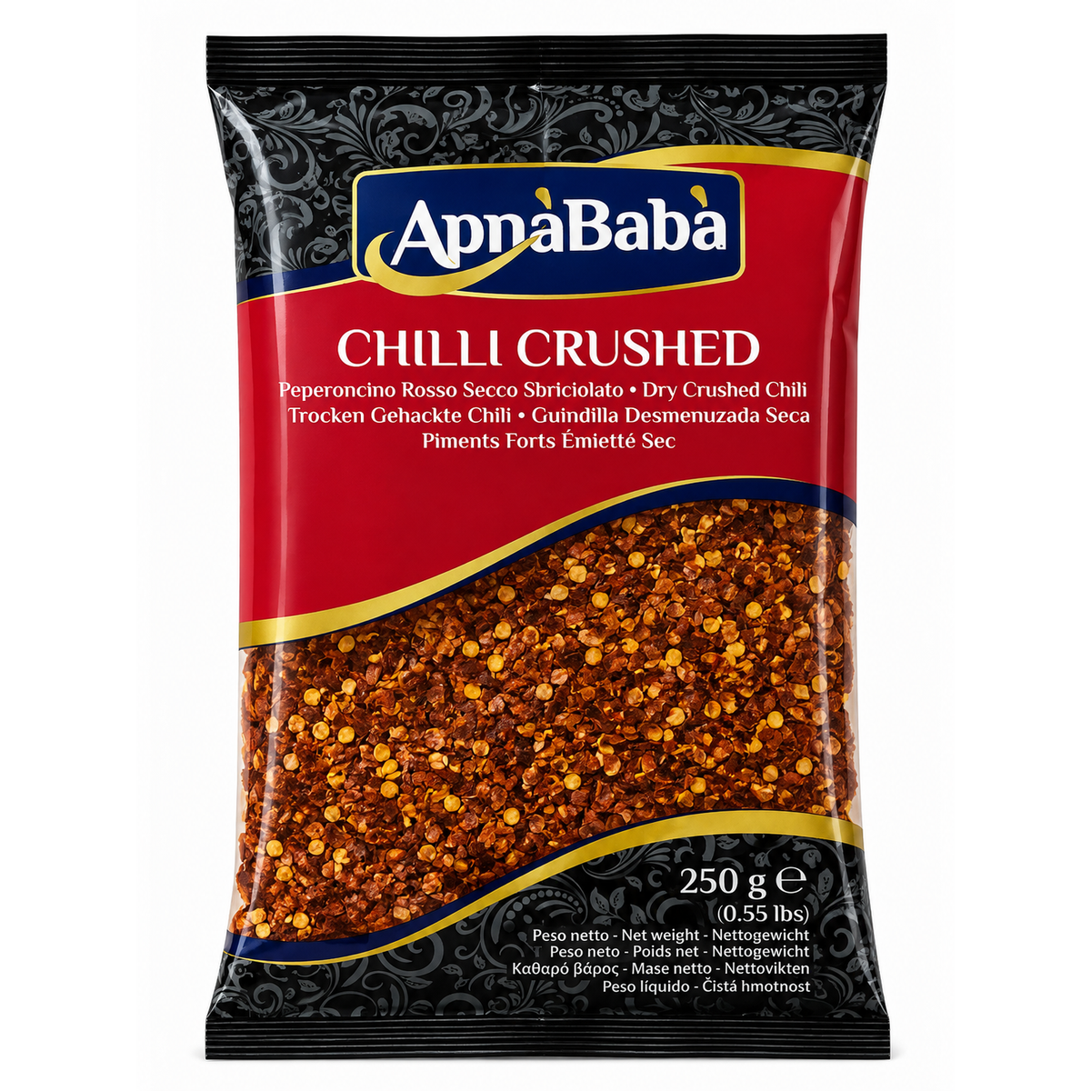 ApnaBaba Chilli Crushed – Fulgi de Ardei Iute 250 g