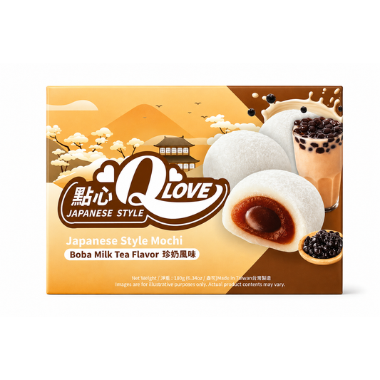 Q Love Mochi Japonez cu Boba Milk Tea – 180 g
