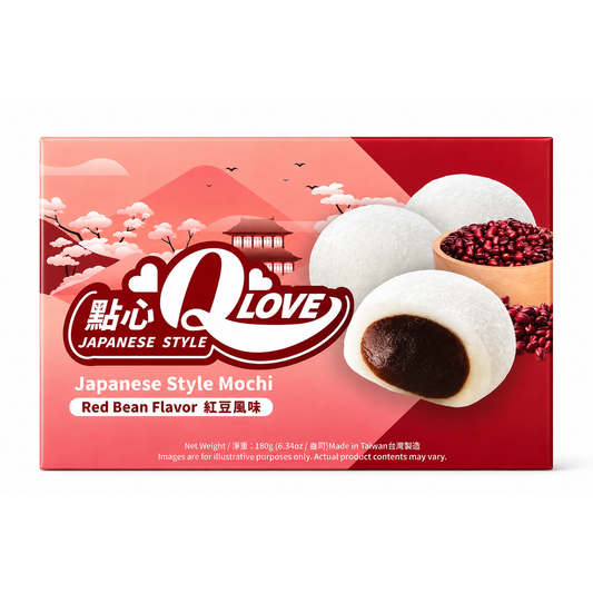 Q Love Mochi Japonez cu Fasole Roșie – 180 g