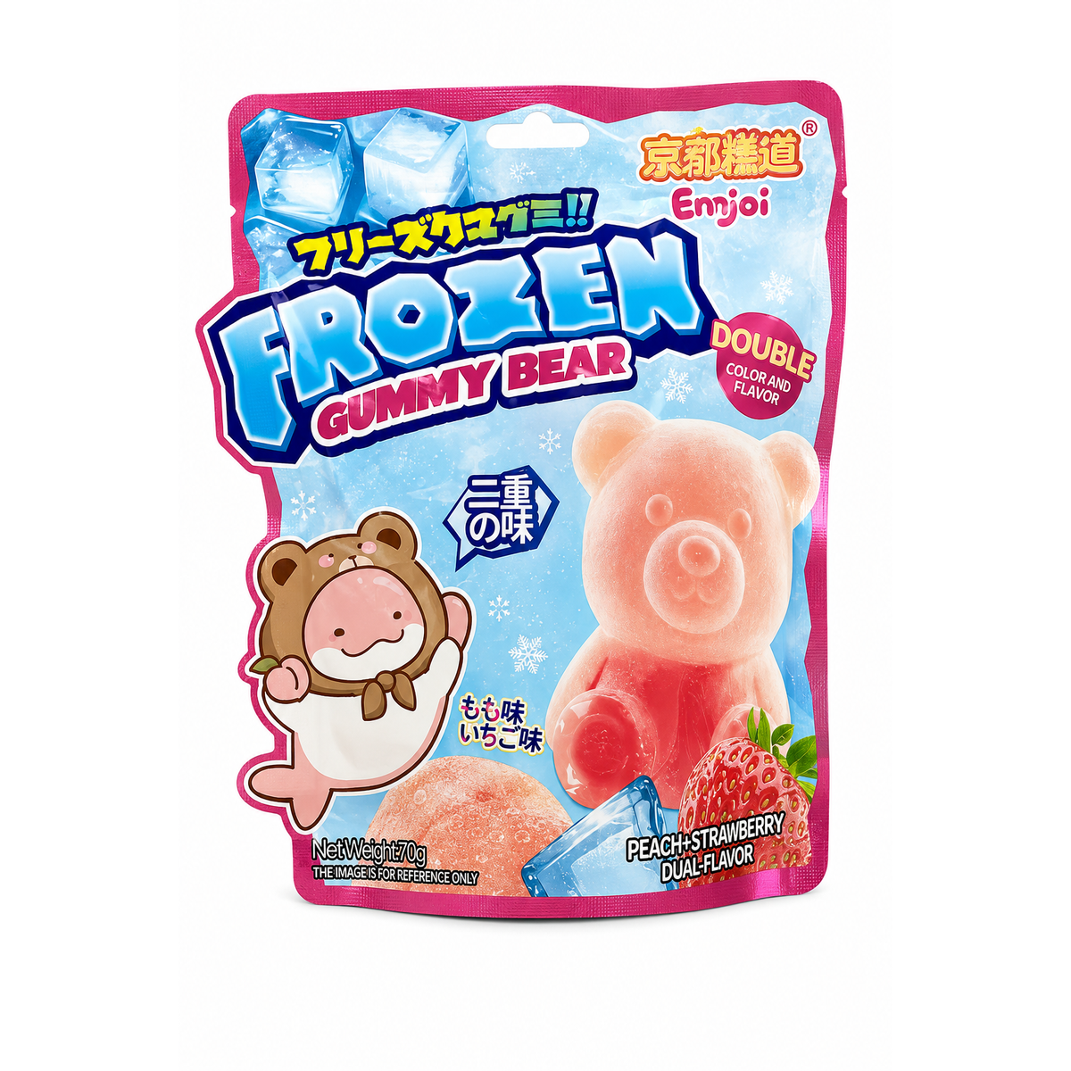 Frozen Gummy Bear – Jeleu Ursuleț cu Piersică și Căpșuni – 70 g
