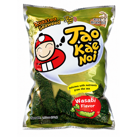 Tao Kae Noi Roasted Seaweed Wasabi – Alge Marine Crocante cu Wasabi 32g