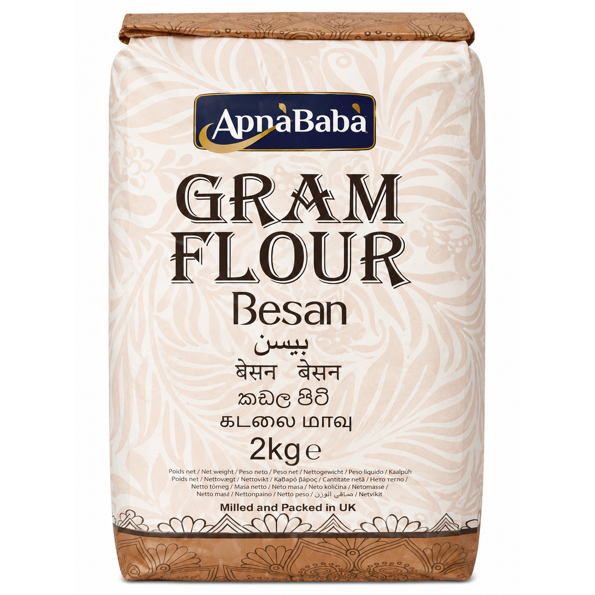 ApnaBaba Gram Flour Besan – Făină de Năut, 2 kg