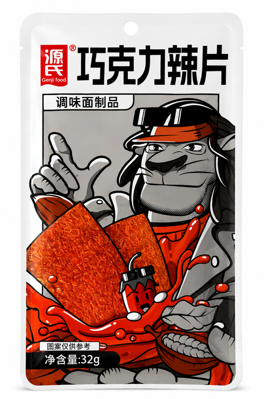Genji Food Spicy Latiao Slices – Felii Picante din Gluten de Grâu 32 g