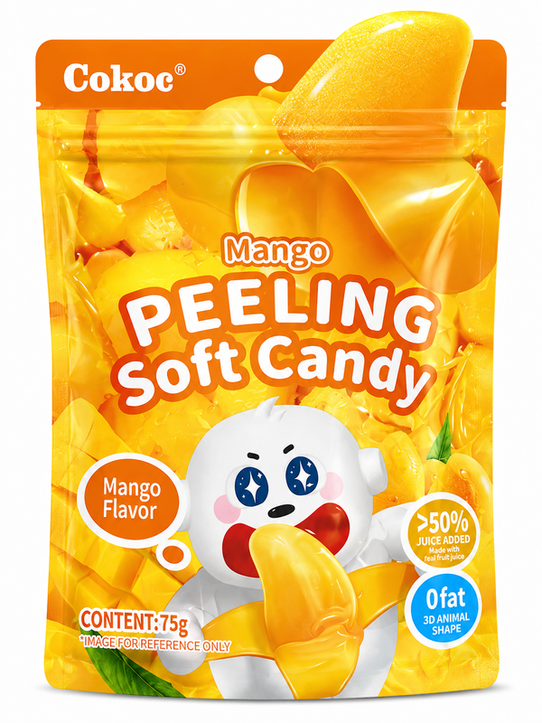 Cokoc Peeling Soft Candy Mango – Jeleuri Decojibile cu Aromă de Mango, 75g