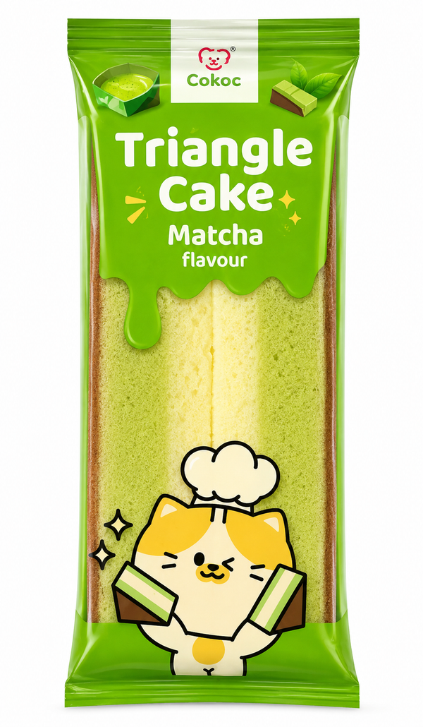 Triangle Cake cu Aromă de Matcha – Prăjitură Pufoasă Japoneză