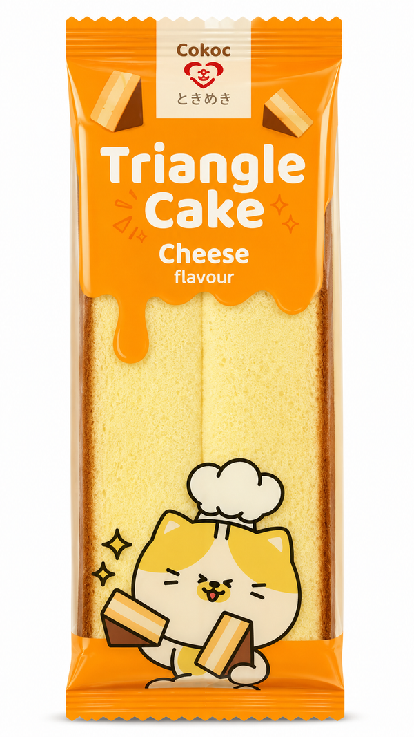 Triangle Cake cu Aromă de Brânză – Prăjitură Pufoasă Japoneză
