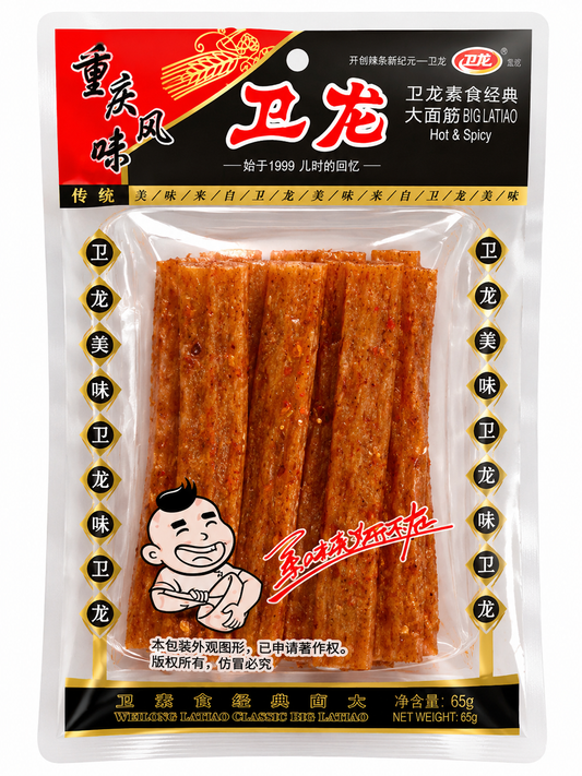 Big Latiao Hot & Spicy – Baton Picant din Soia 65g