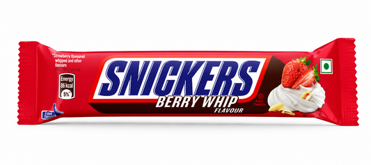 Snickers Berry Whip 40g – Baton de ciocolată cu aromă de căpșuni și frișcă