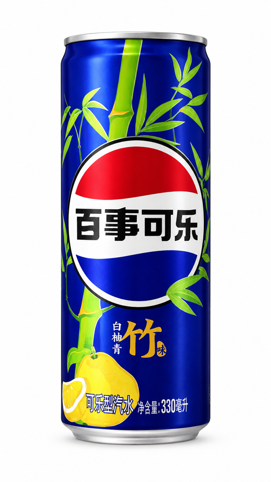 Pepsi Bamboo & White Grapefruit 330 ml – Băutură Carbogazoasă Ediție Specială din China