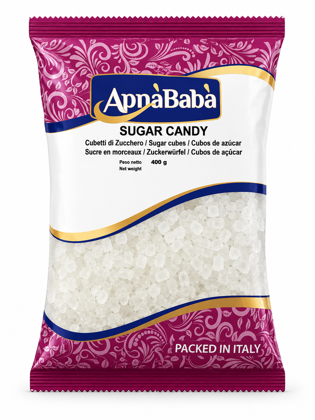 Zahăr Candel ApnaBaba (Sugar Candy) 400g – Cristale Naturale de Zahăr pentru Ceai, Deserturi și Băuturi