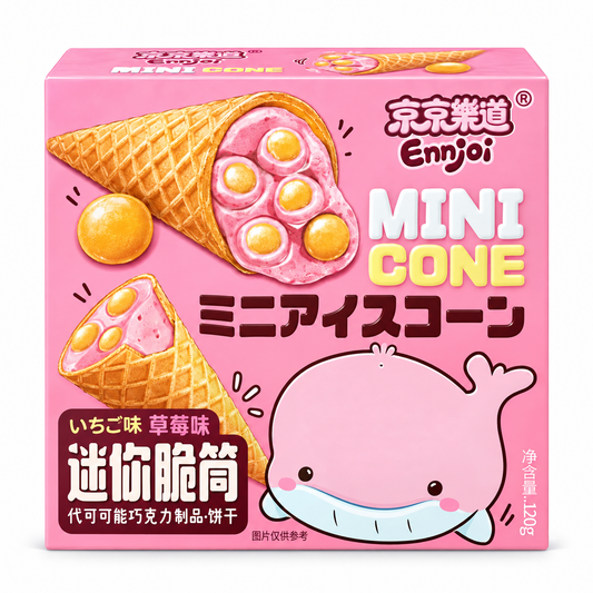 Ennjoi Mini Cone Strawberry 120g