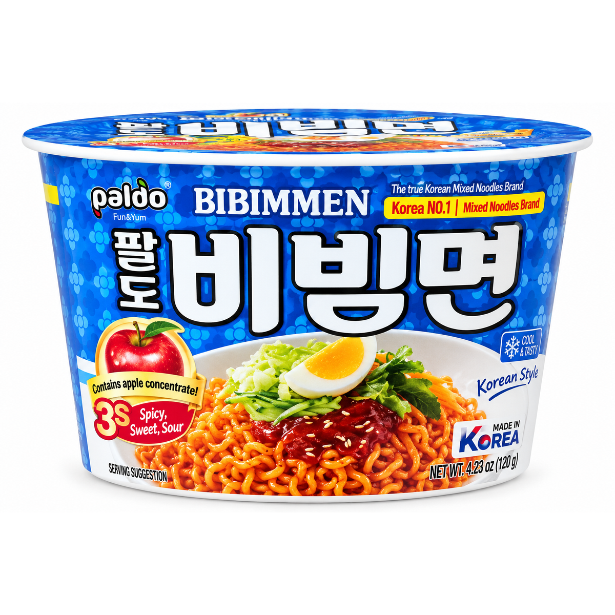 Paldo Bibimmen Korean Style Mixed Noodles Cup 120g