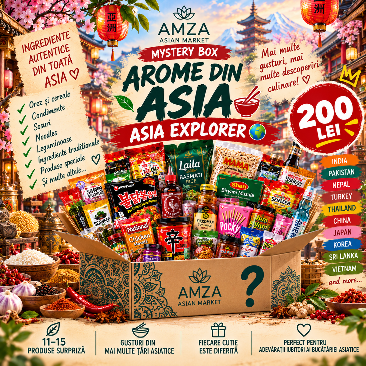 🌏 AMZA Mystery Box – Asia Explorer 🥢