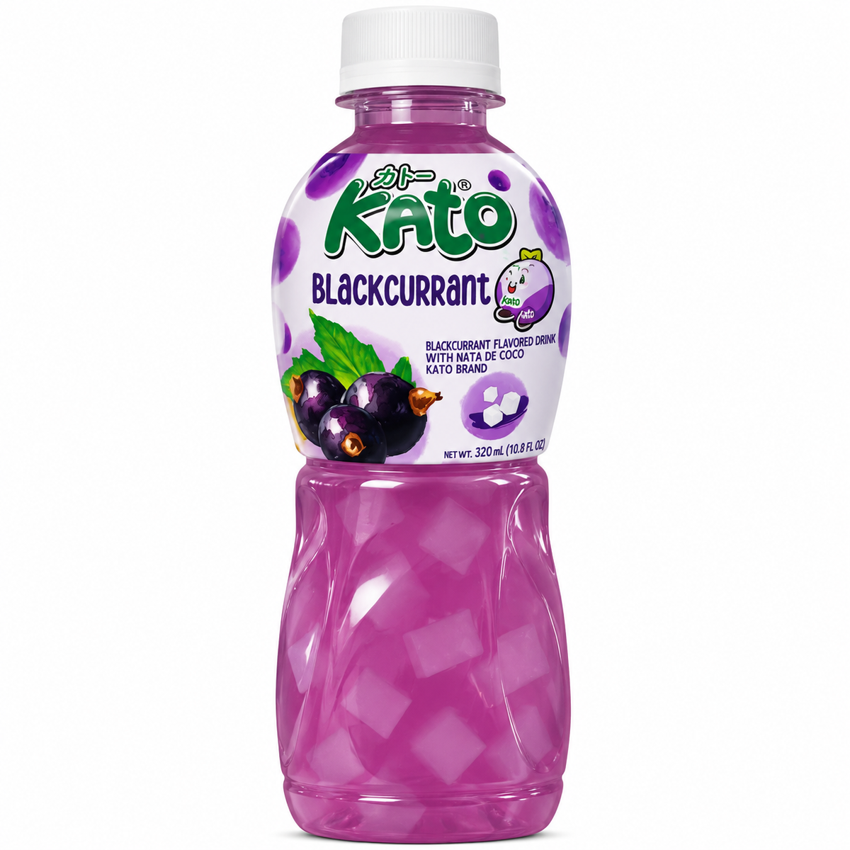 Kato Blackcurrant – Băutură cu Coacăze Negre și Nata de Coco 320 ml