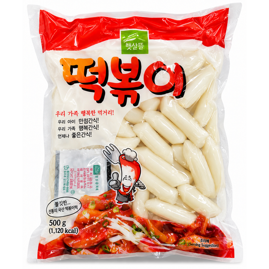 Haetsal Tteul rice cakes coreene pentru tteokbokki 500 g, fără sos inclus