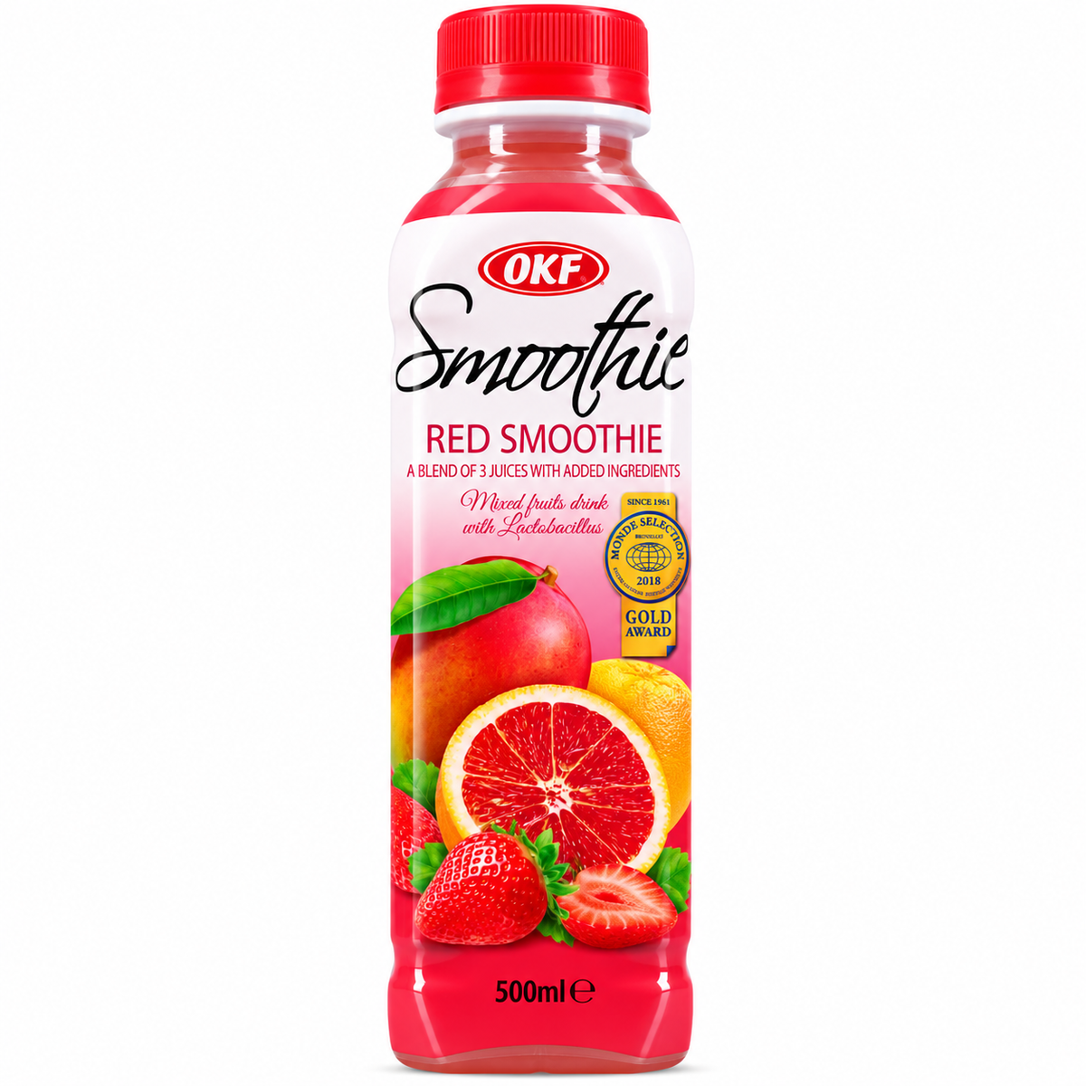 OKF Red Smoothie – Băutură cu Fructe Roșii, Mango și Portocale 500 ml