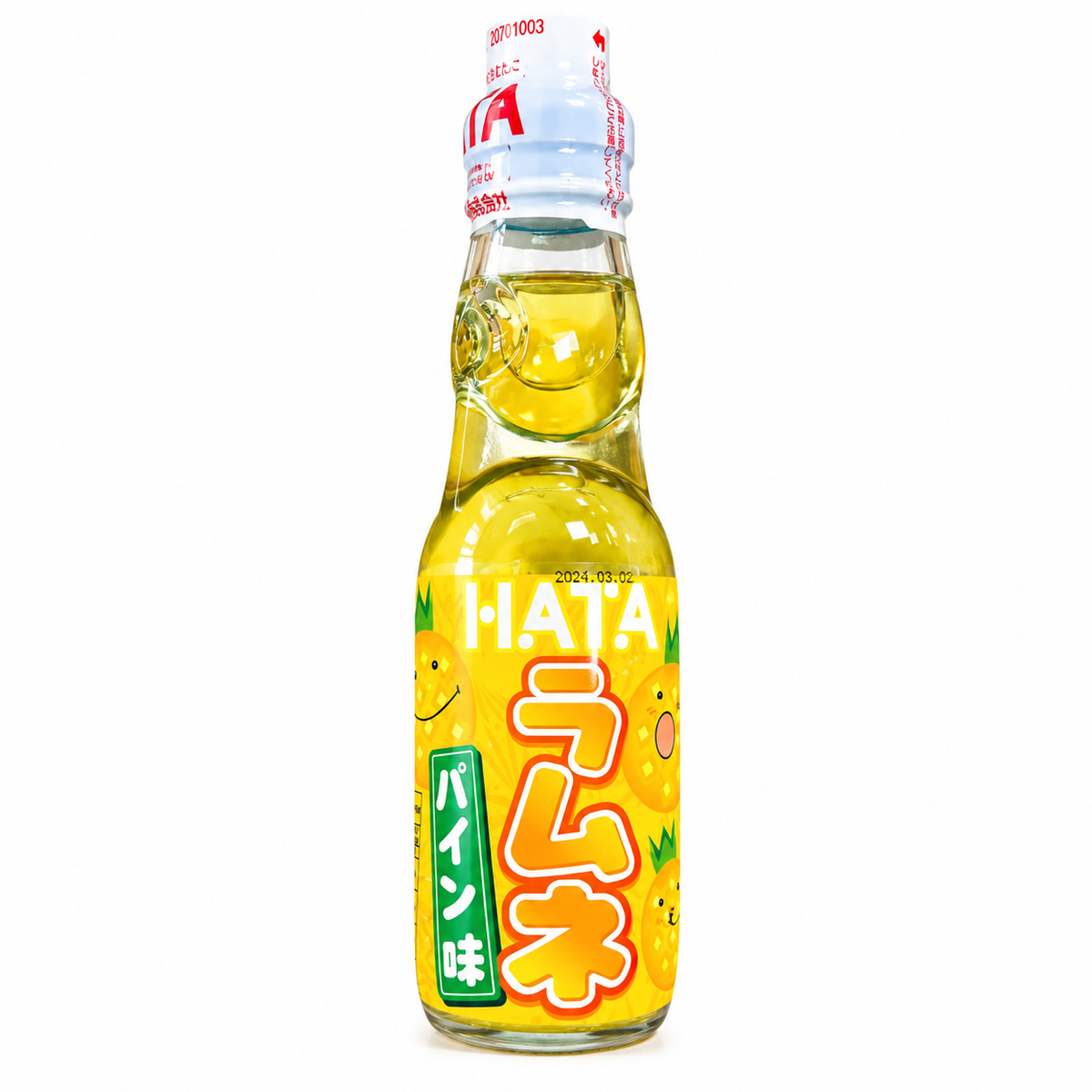 HATA Ramune Pineapple 200 ml – băutură japoneză cu aromă de ananas