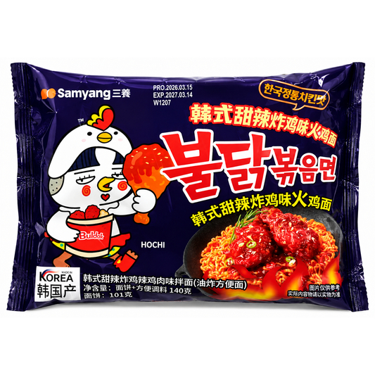 Samyang Buldak Sweet & Spicy Chicken 140 g – ramen cu aromă de pui dulce-picant