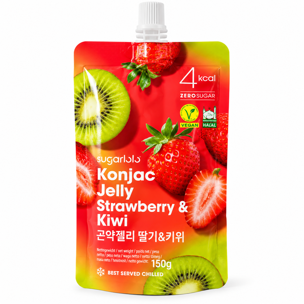 Sugar Lolo Konjac Jelly Strawberry & Kiwi 150 g