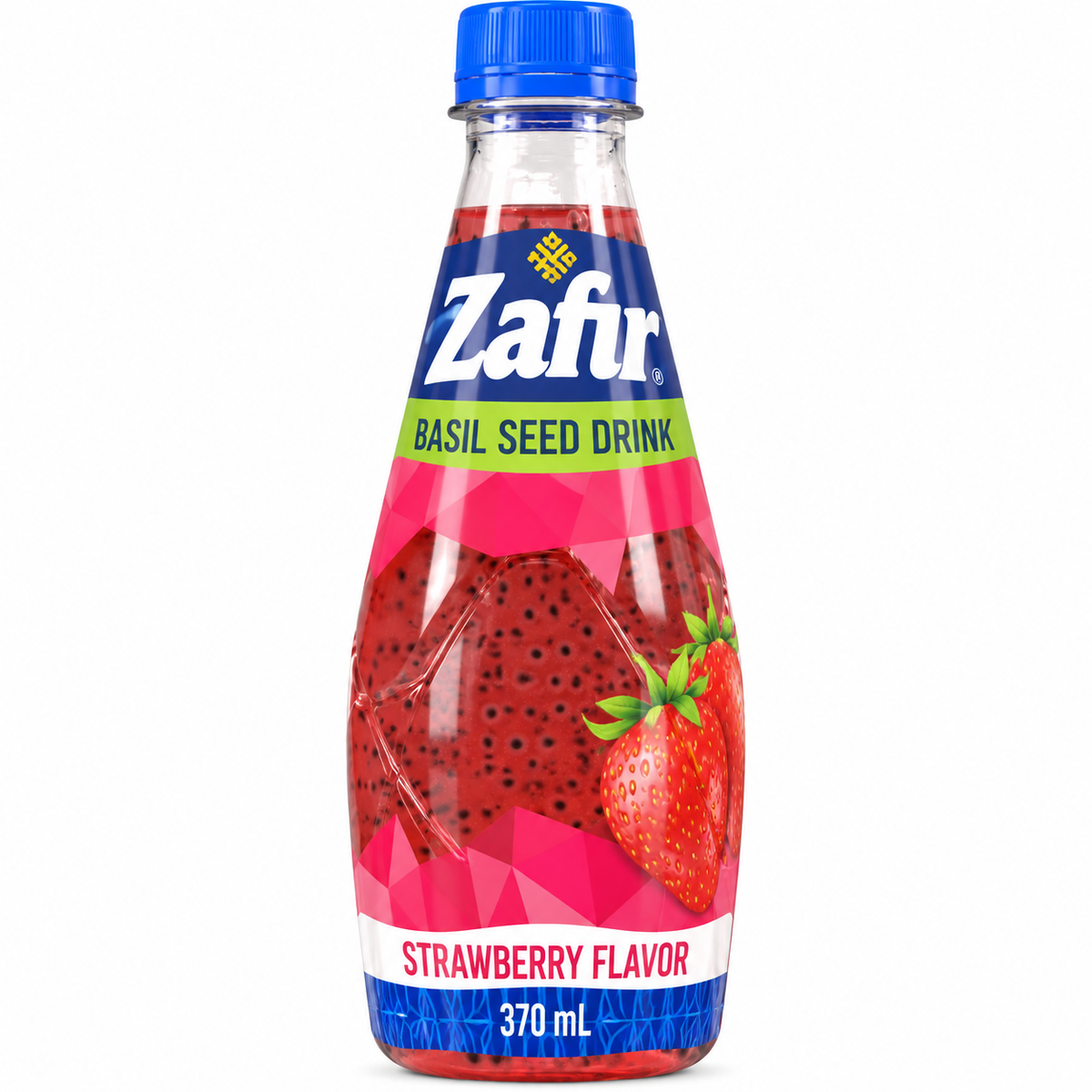 Zafir Basil Seed Drink Strawberry – 370 ml