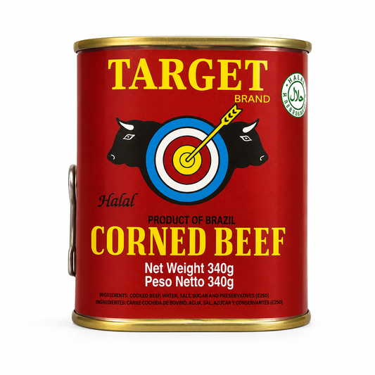 Target Corned Beef Halal 340g – Carne de Vită Conservată, Produs din Brazilia