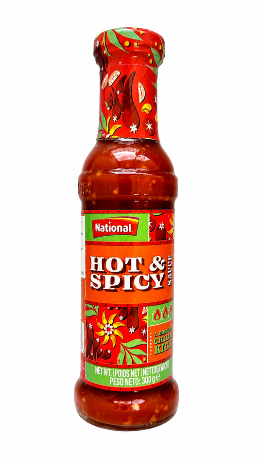 National Hot & Spicy Sauce – Sos Picant cu Ardei Chili și Roșii 300 g