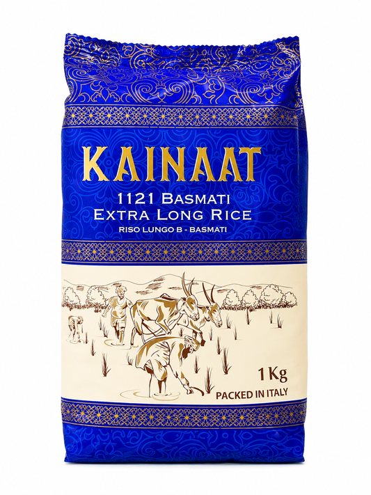 ainaat 1121 Basmati Extra Long Rice 1kg – Orez Basmati Premium cu Bob Extra Lung
