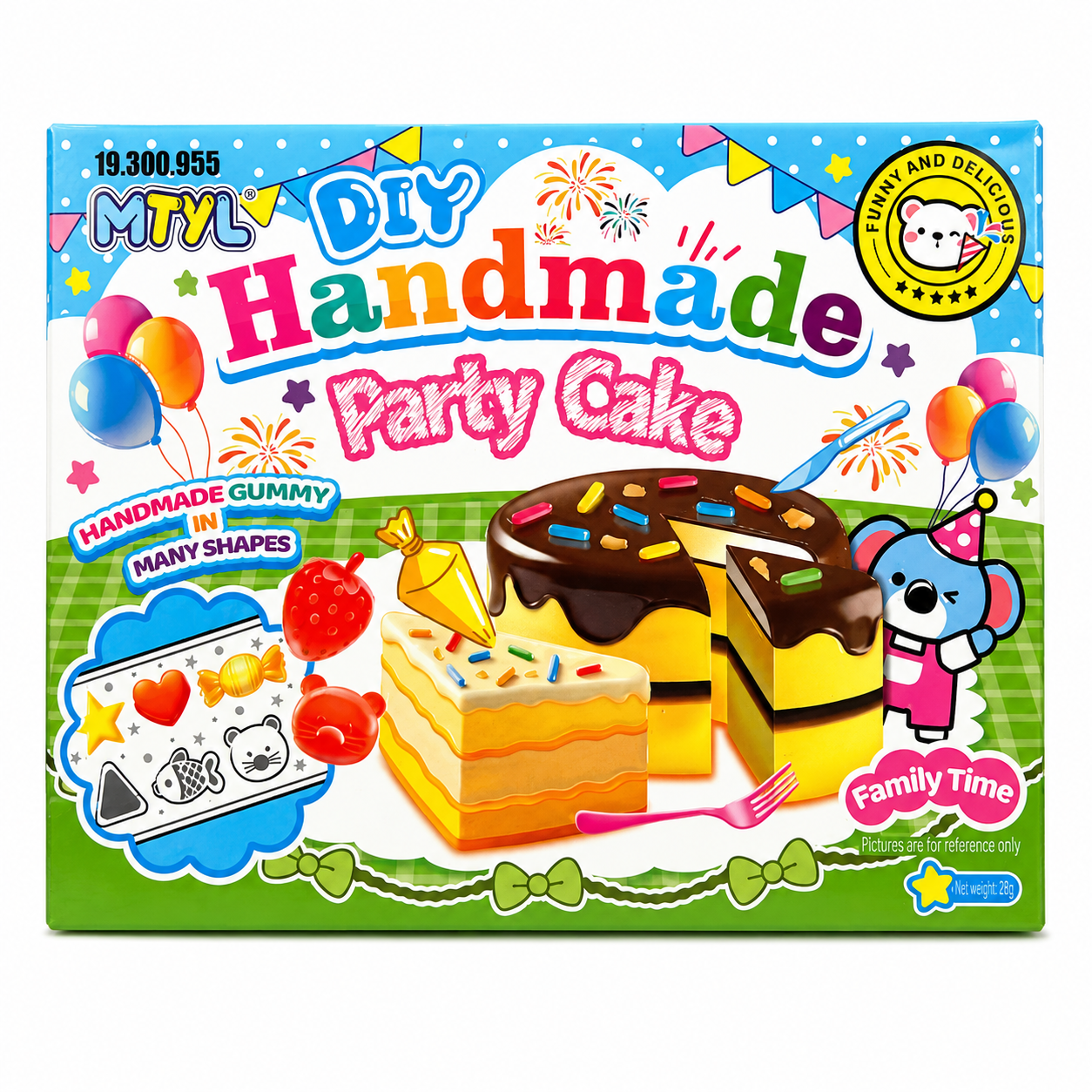 Kit DIY Handmade Party Cake – Set Creativ pentru Realizarea Prăjiturilor și Jeleurilor | 28 g