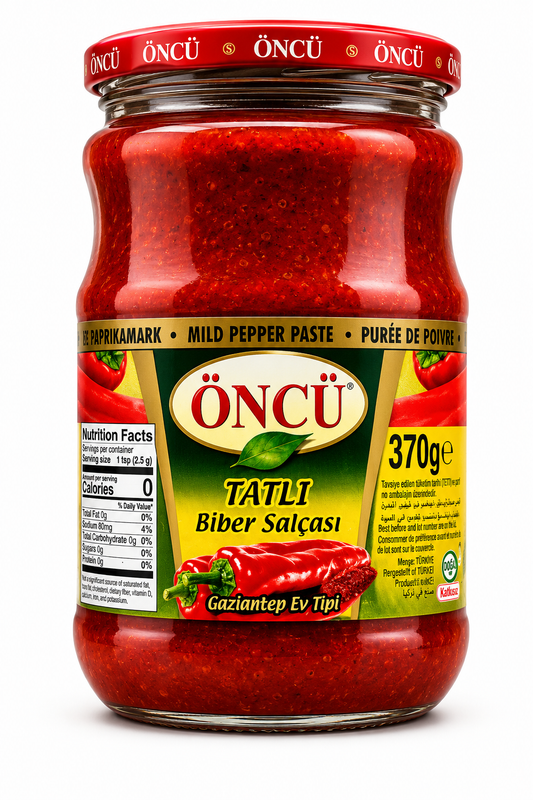 Öncü Tatlı Biber Salçası – Pastă Dulce de Ardei Turcească 370 g