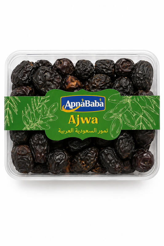 ApnaBaba Ajwa Dates – Curmale Ajwa Premium din Arabia Saudită