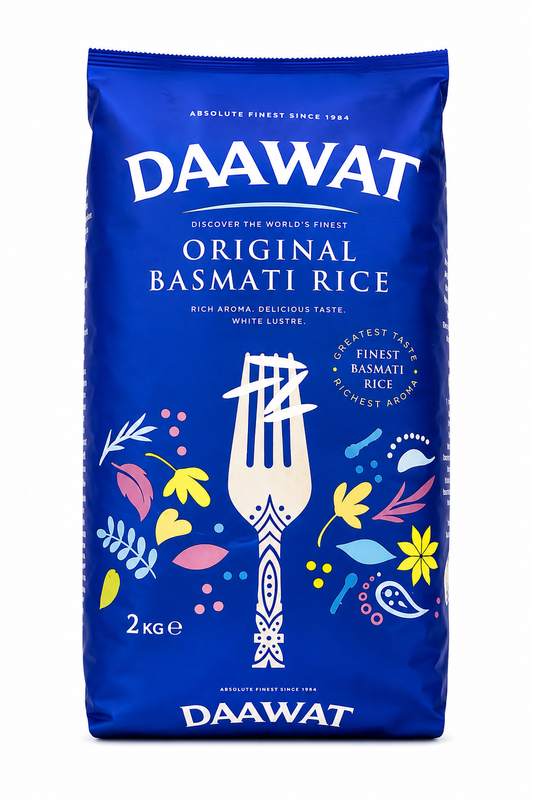 Daawat Original Basmati Rice 2kg – Orez Basmati Premium Aromat cu Bob Lung