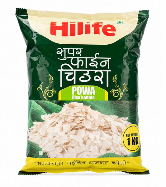 Hilfe Powa (Poha) – Fulgi de Orez Aplatizați, 1 kg